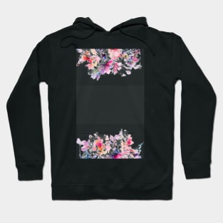 Iphone 5S Flower Paper  Flowers Border Pink White Background Hoodie